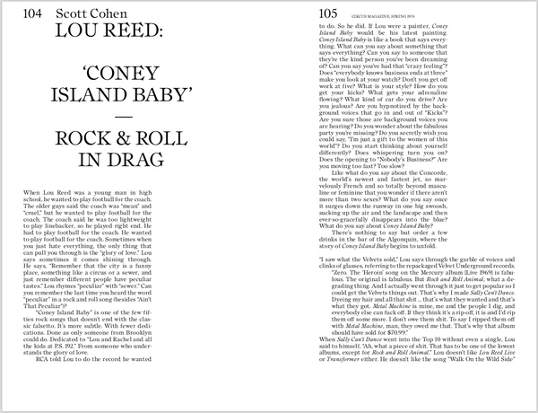 My Week Beats Your Year: Encounters with Lou Reed – Hat & Beard Press